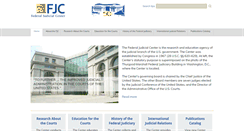 Desktop Screenshot of fjc.gov